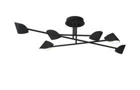 M7580  Capuccina Large Semi Flush 45W LED Black